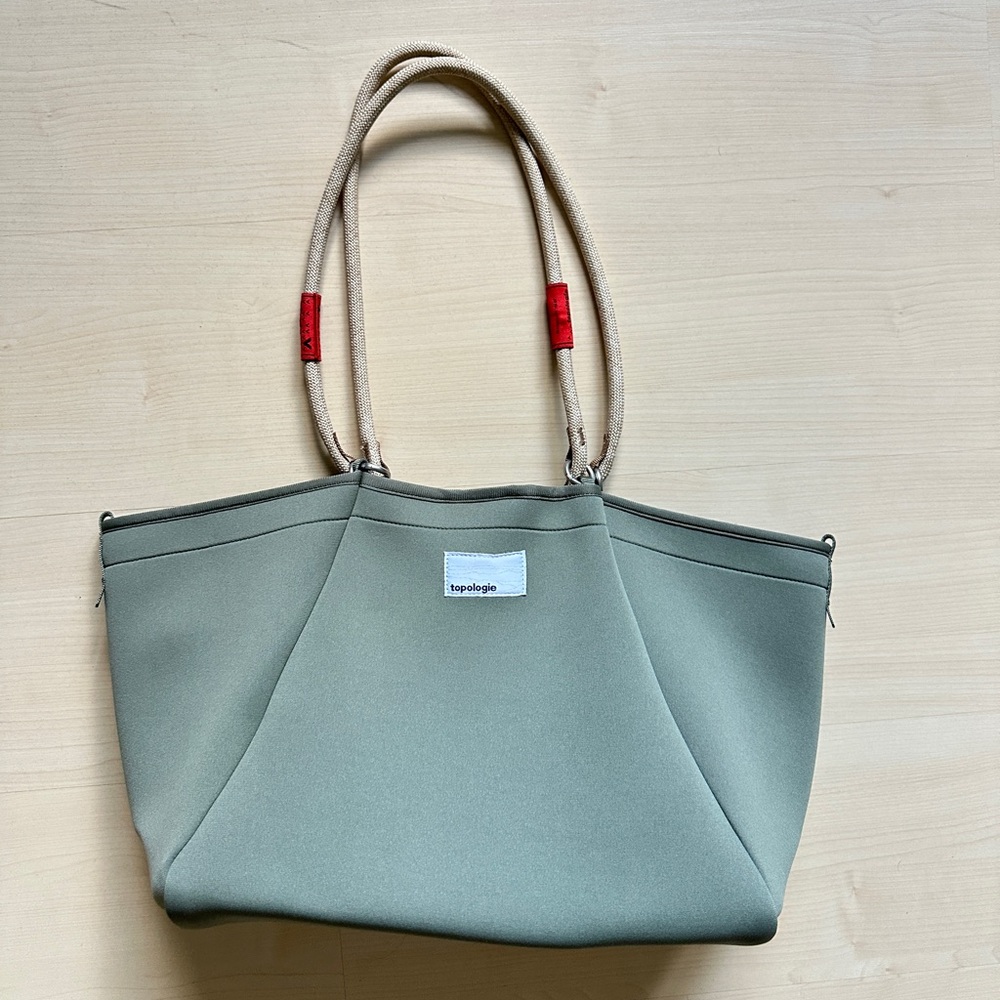 Topologie Olive Green Tote Bag